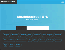Tablet Screenshot of muziekschoolurk.nl